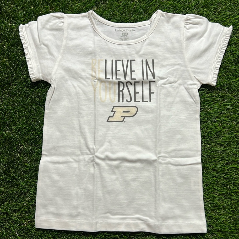 Girls Purdue Boilmakers “Believe In Yourself” College Kids T-shirt